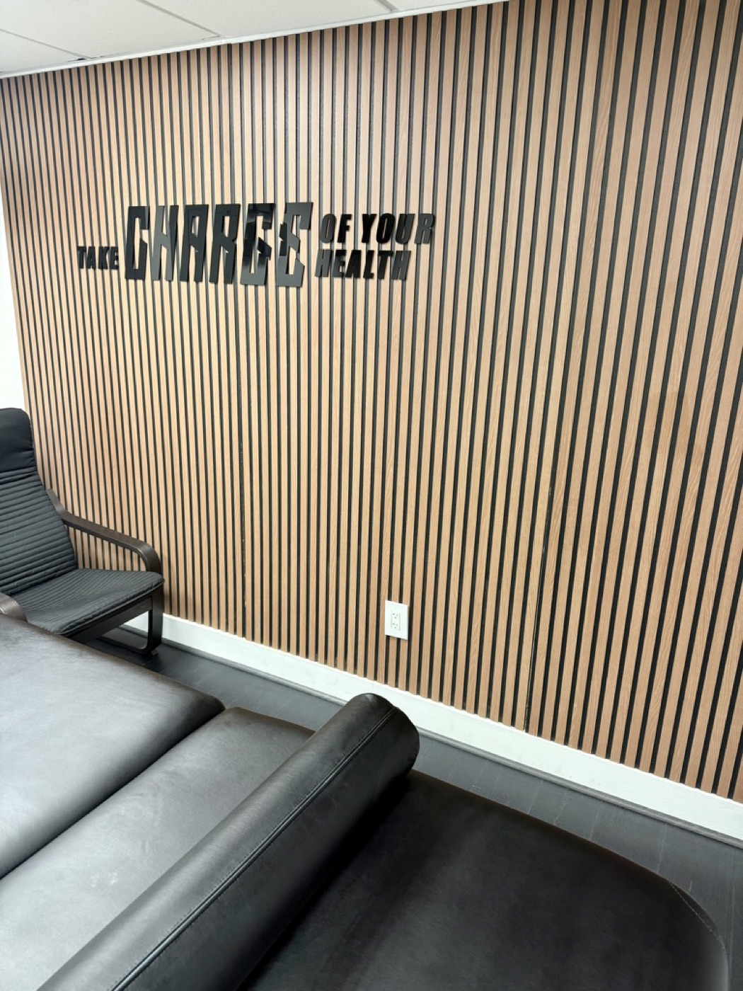Private treatment area inside Charge Physical Therapy in Miami Beach